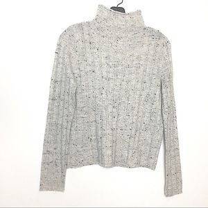 Madewell Mock Neck Long Sleeve Ribbed Pullover